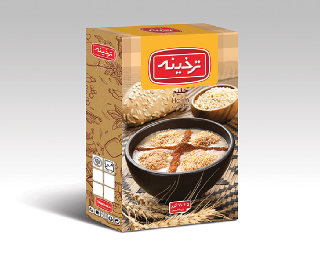 بسته بندی سوپ مرغ ترخینه