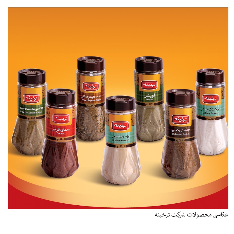 عکاسی محصولات غذایی شرکت ترخینه برای استفاده در سایت مربوط به شرکت